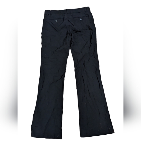 Theory Black Treeca wool dress business pants trousers straight leg EUC size 4 - Picture 6 of 7